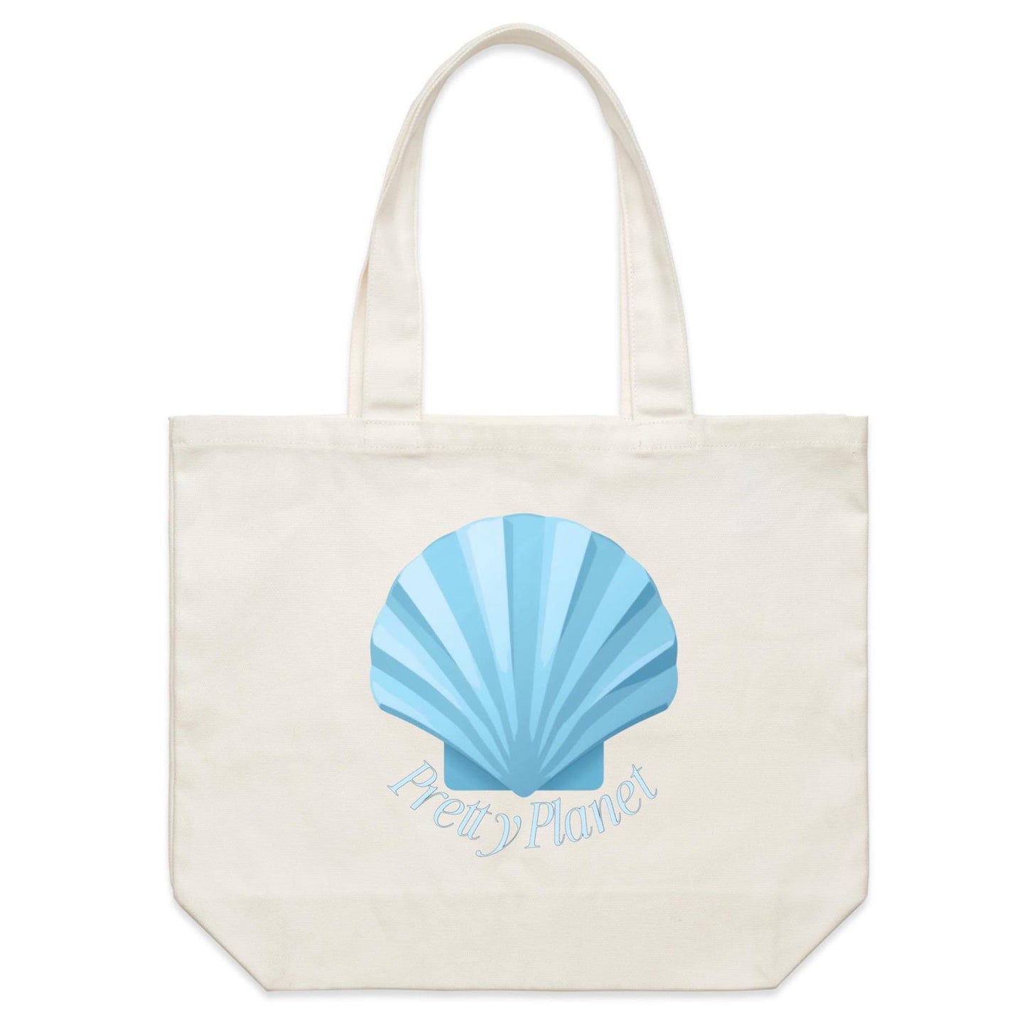 Shoulder Canvas Tote Bag - Seashell