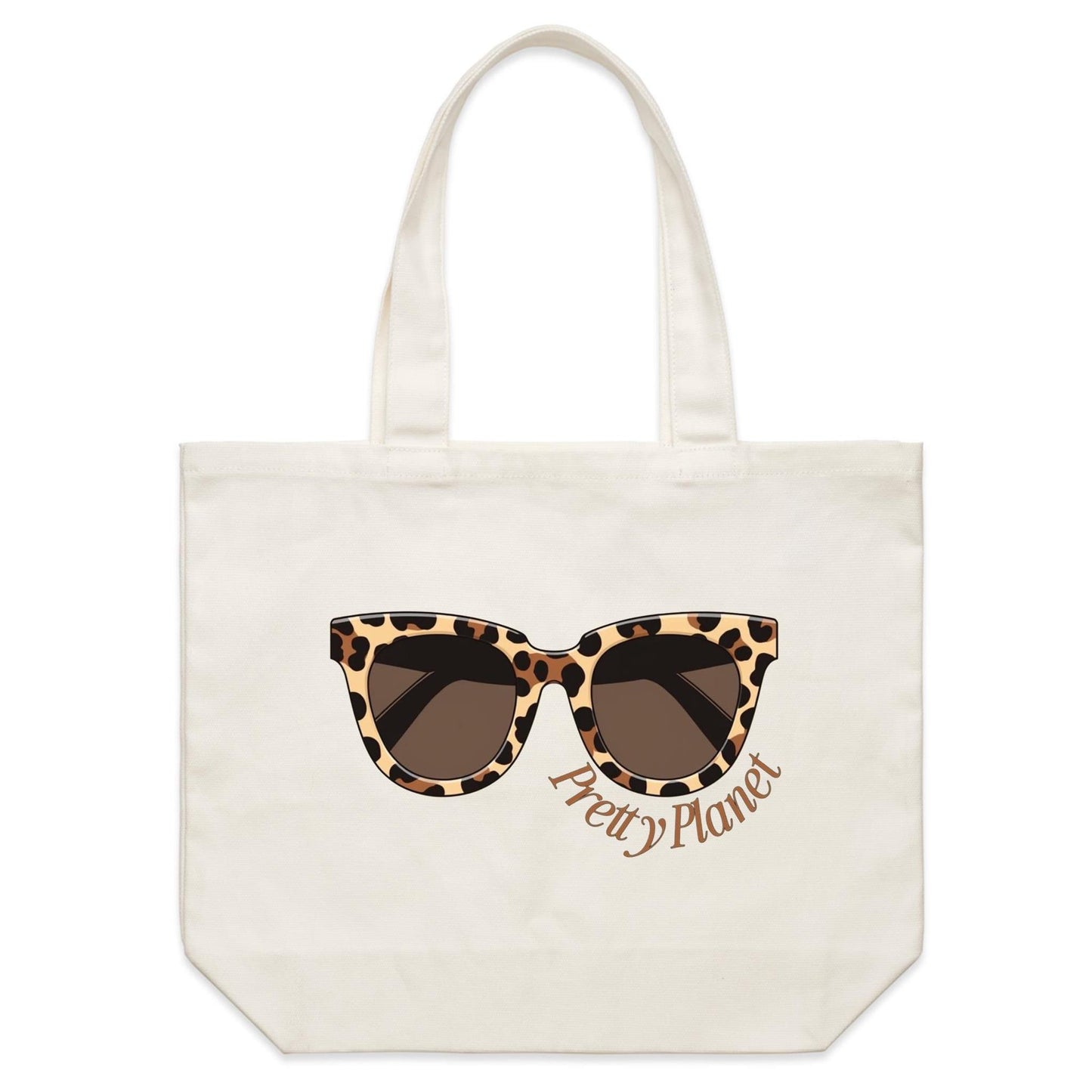 Shoulder Canvas Tote Bag - Sunglasses