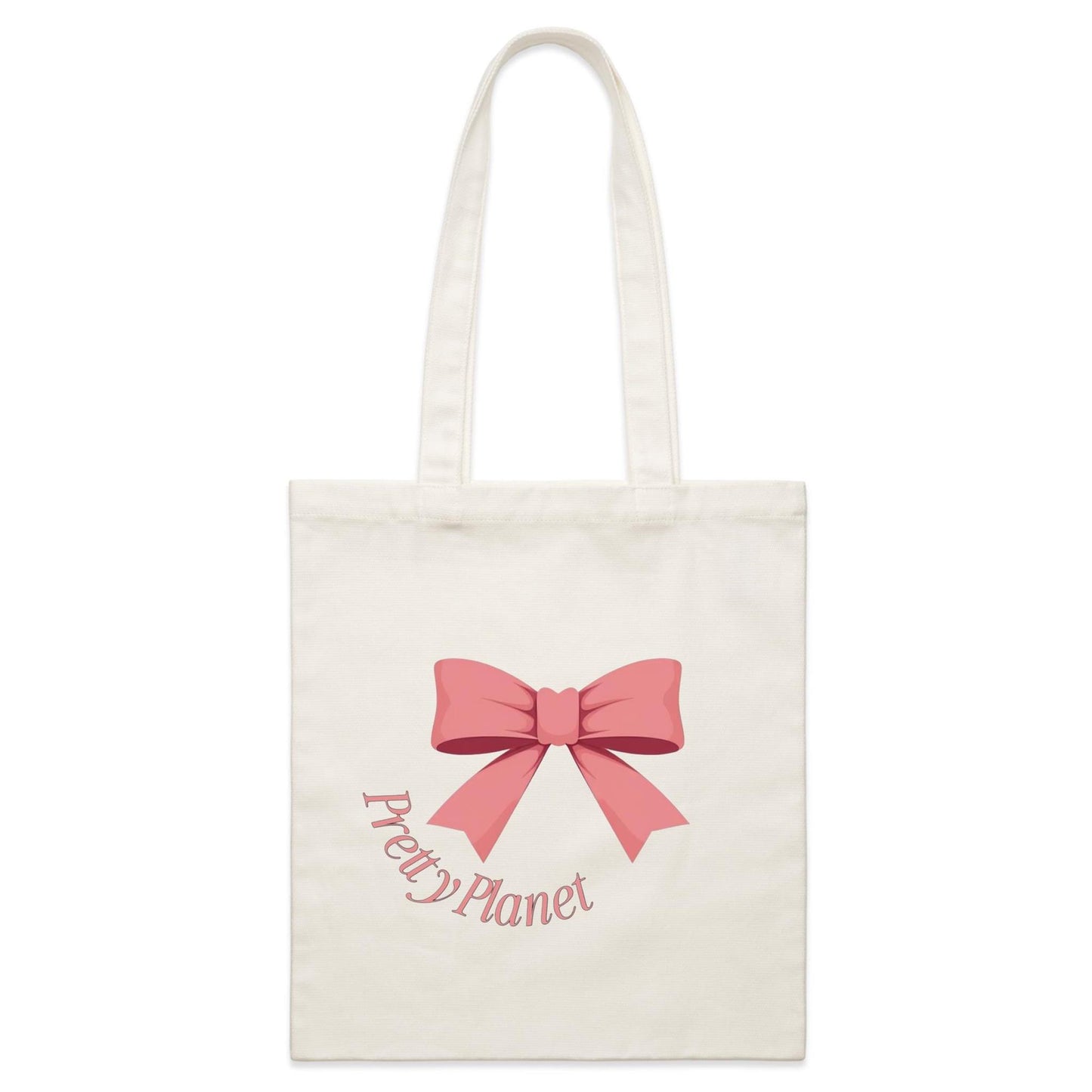 Small Canvas Tote Bag - Bow